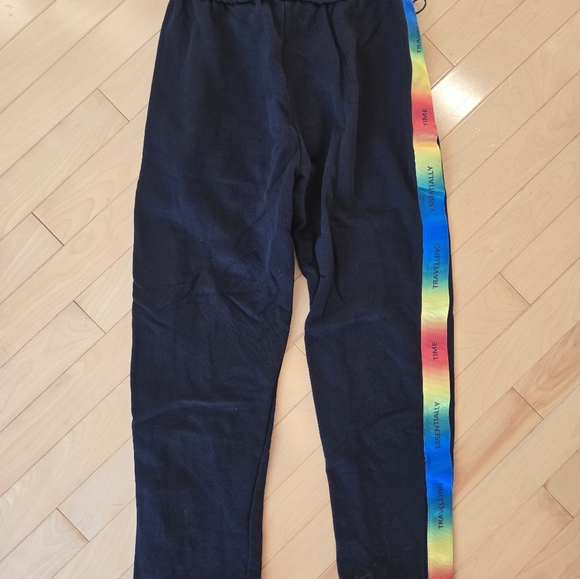 OFF-WHITE ART DAD Time Travelling Track Pants in Black & Multicolor - Picture 11 of 13